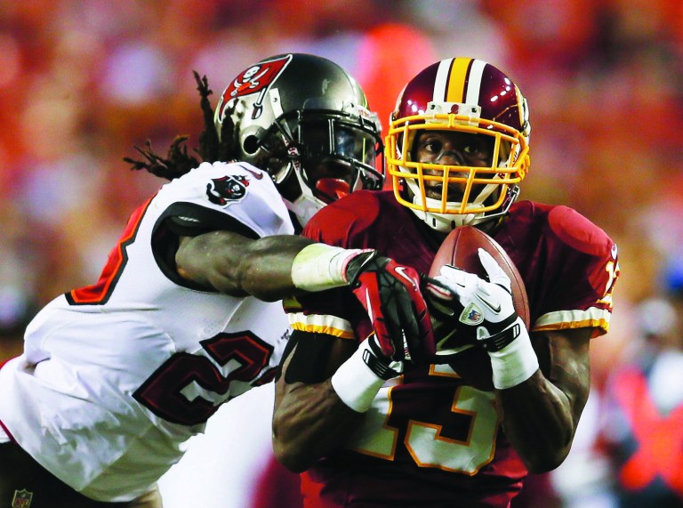 Rob Carr/Getty Images
Washington Redskins wide receiver Anthony Armstrong had two catches for 61 yards Wednesday against the Bucs.