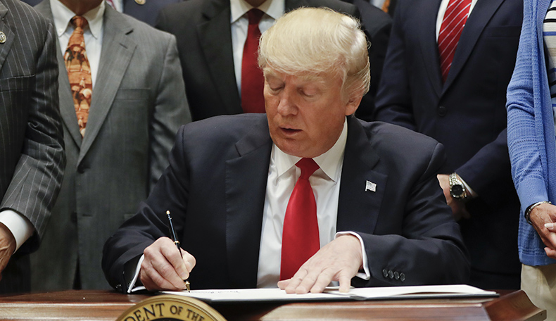 Trump signs order to increase offshore oil drilling