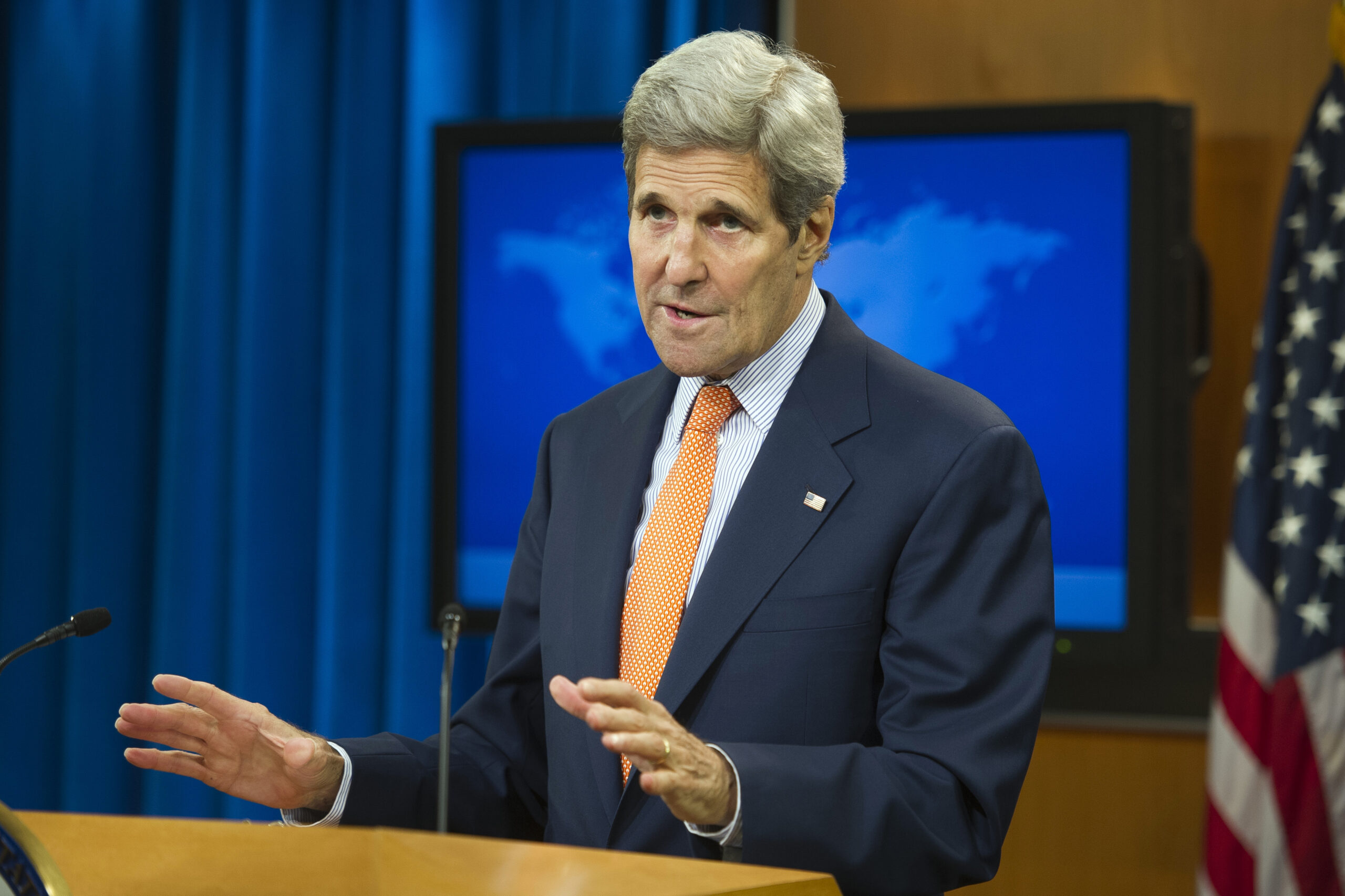 Kerry stresses U.S. ‘humility’ as he cites Iran, Cuba as serial human rights abusers
