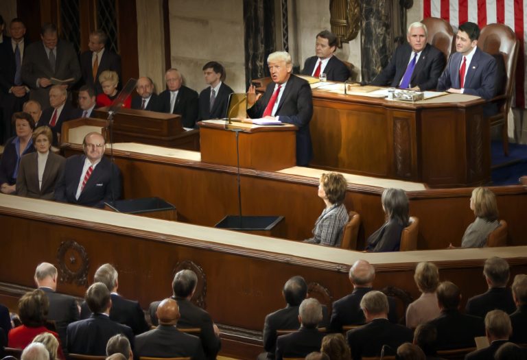 Trump addresses Congress: What lawmakers want to hear Soon President Trump will have to move beyond his flurry of executive actions and engage the messy legislative process on issues such as repealing and replacing Obamacare, tackling tax reform and creating jobs. With control of the White House and both houses of Congress, Republicans have a chance to enact their agenda. (Illustration by Bill Lesniewski for the Washington Examiner)