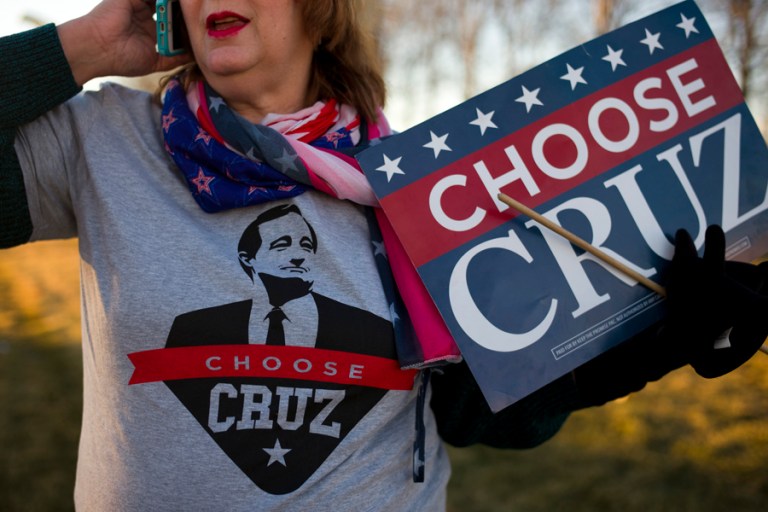 Ted Cruz appears to have the strongest conventional ground game in Iowa. (AP photo/Jae C. Hong)