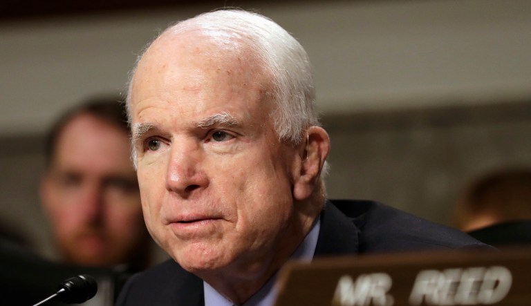 McCain has been diagnosed with brain cancer. (AP Photo/Jacquelyn Martin)
