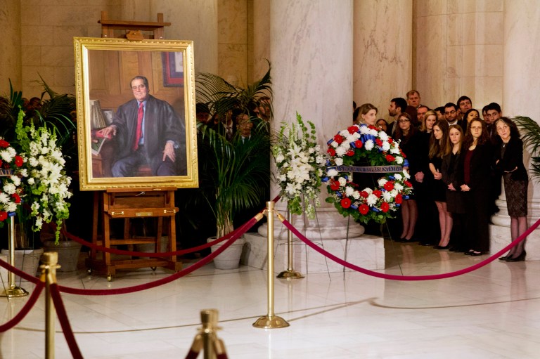 Following Supreme Court Justice Antonin Scalia's death, most Senate Republicans aligned behind the idea that the next president, not President Obama, should nominate someone to fill the vacant seat. (AP Photo/Jacquelyn Martin, Pool)