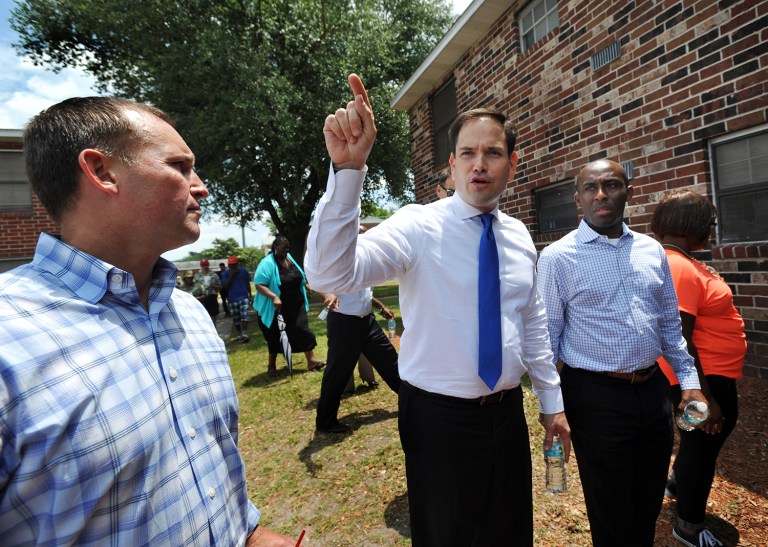 Sen. Marco Rubio called for a federal investigation into the owner of the Eureka Garden and Washington Heights apartment complexes in Jacksonville, Fla. (Will Dickey/The Florida Times-Union via AP)