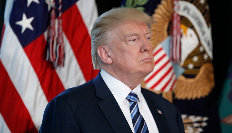 Democrats see ‘Nixonian’ cover-up in Trump’s move to fire James Comey Many Democrats were openly claiming it was a brazen Trump cover-up of historic proportions. (AP Photo/Alex Brandon, File)