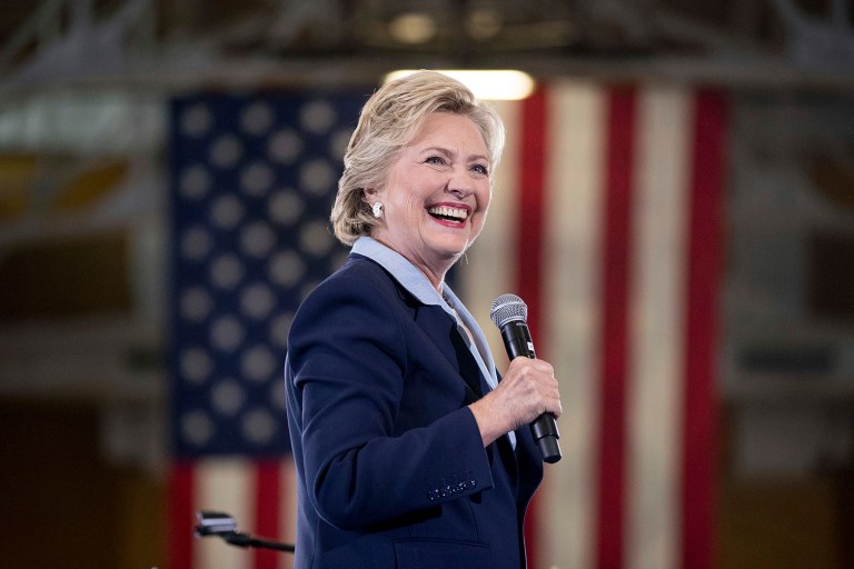 According to a new poll, Hillary Clinton has opened up a 9 percentage point lead on Donald Trump among likely Pennsylvania voters. (AP Photo/Andrew Harnik)