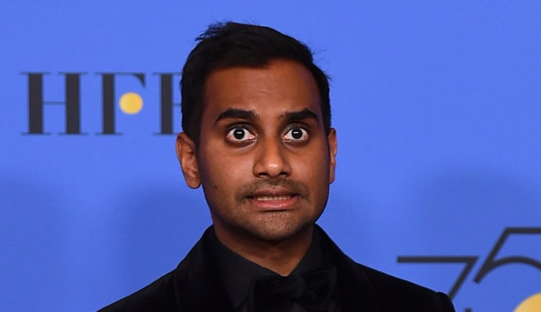 Actor and comedian Aziz Ansari has been accused of sexual assault by an anonymous source whose story was published on Babe over the weekend. (Photo by Jordan Strauss/Invision/AP)