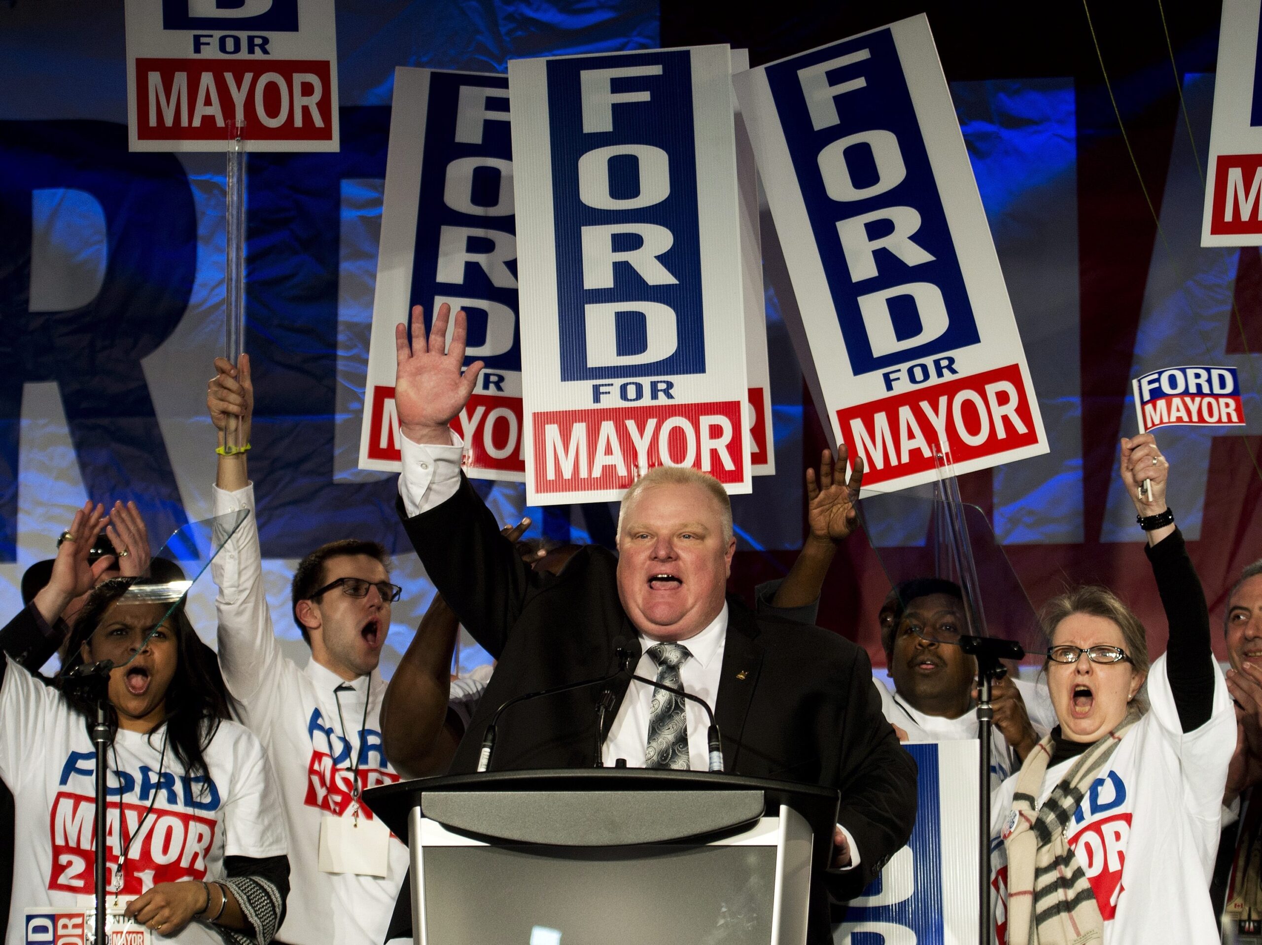 Rob Ford acknowledges “rocky moments” at rally