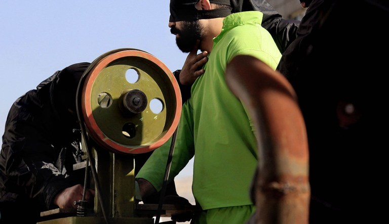 Authorities carry out the court-ordered amputation of the fingers of a convicted thief in a public square in the southern Iranian city of Shiraz, Thursday, Jan. 24, 2013. The 29-year-old man was convicted for being part of a 10-member gang that carried out burglaries in the city and on charges of having âillegal relations,â according to the Mehr news agency. He was sentenced to the amputation of three fingers, the confiscation of his property and three years in prison. Iranâs legal system, based on Shariah, provides for amputation of limbs for theft. Mehr did not identify the man.