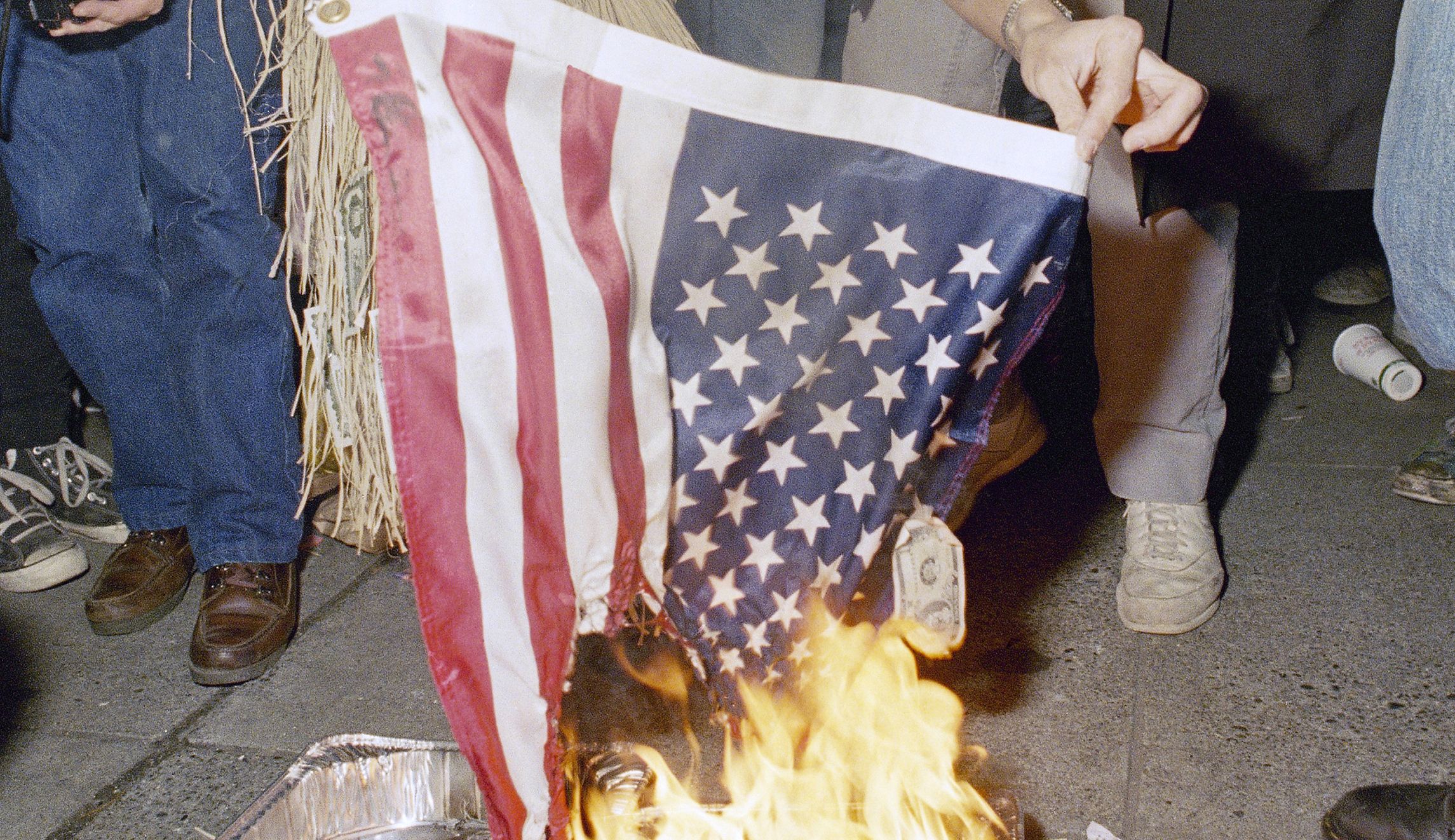 Trump's stance against flag burning undermines the Right's fight for free speech