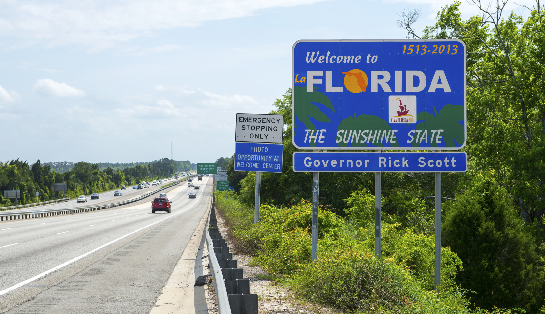 Florida Welcome sign