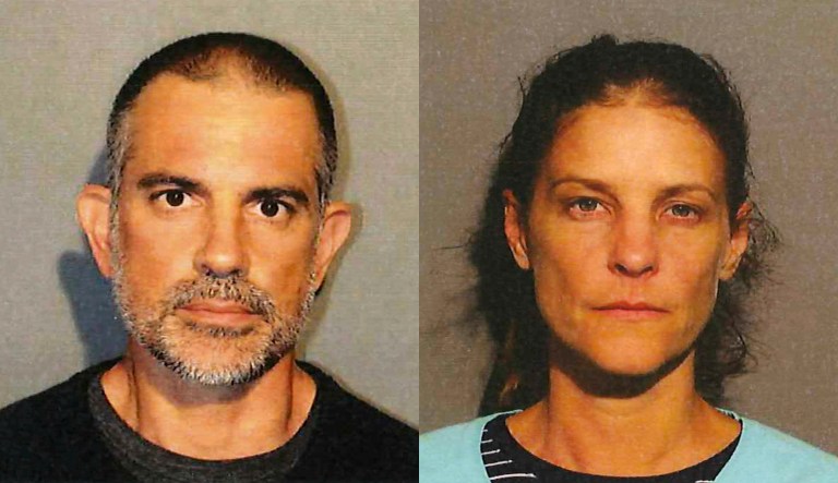 Fotis Dulos, 51, and his girlfriend Michelle Tronconis, 44, are pictured.