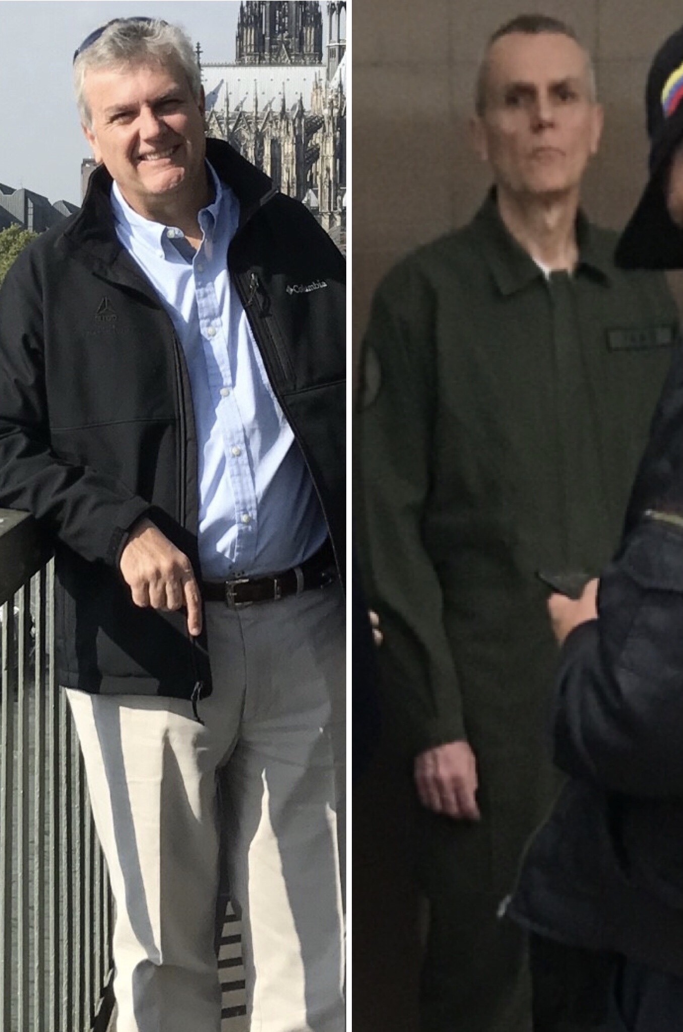 Tomeu Vadell, Citgo’s former vice president for refining, is pictured before and after his detention in Venezuela.