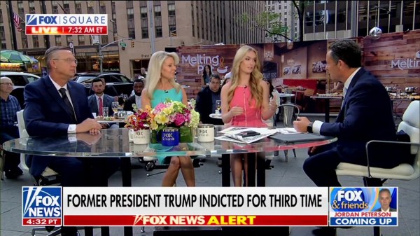 Kaylee McGhee White wonders if Trump’s indictments are meant to distract him from 2024 run