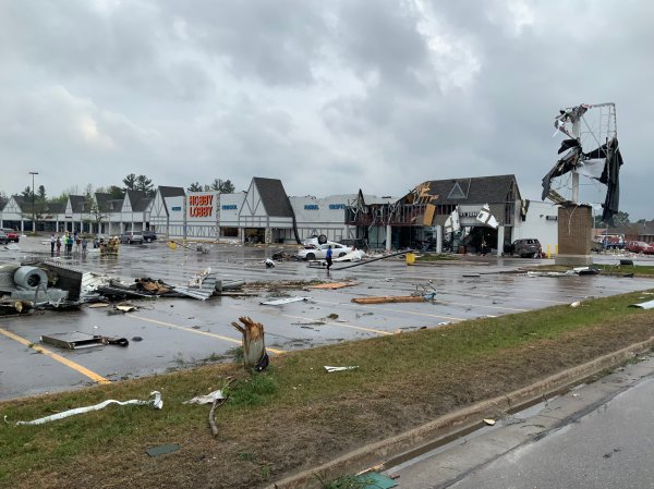Tornado kills at least one and causes havoc in Michigan town