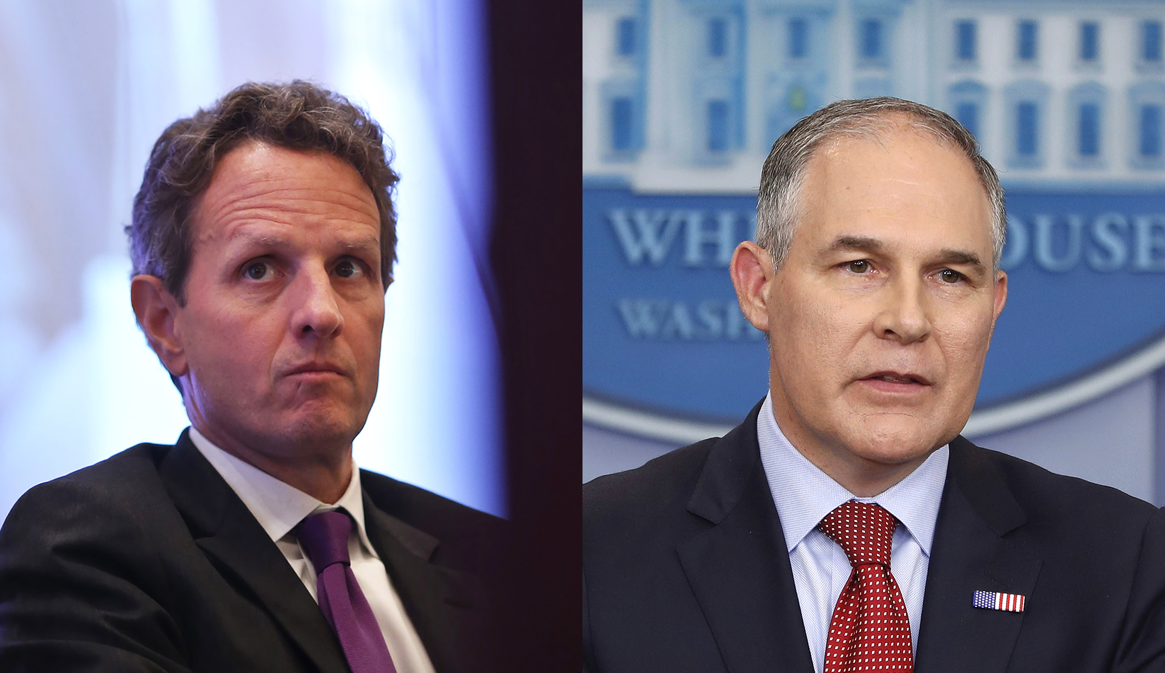 Scott Pruitt, Timothy Geithner, and the problem of bunking with special interests