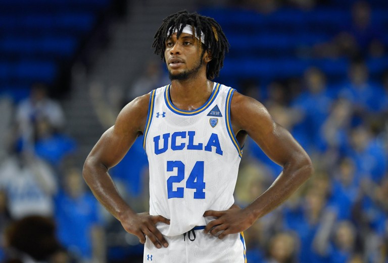 Jalen Hill #24 of the UCLA Bruins while playing Stanford Cardinal at Pauley Pavilion on January 15, 2020, in Los Angeles, California.