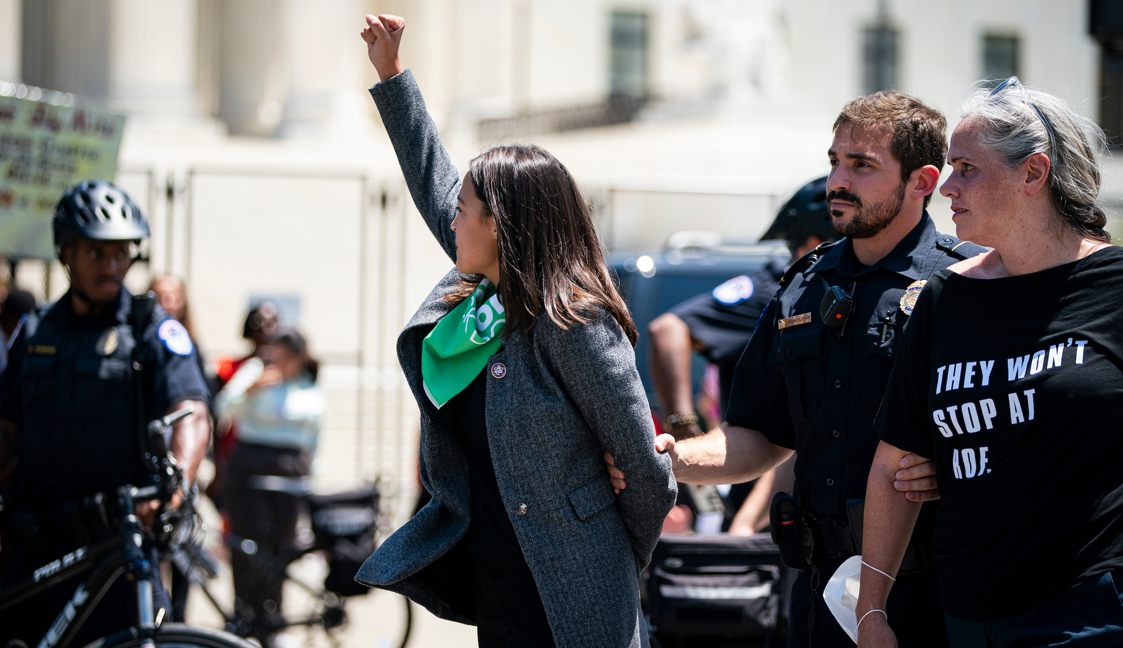 AOC insists she wasn’t faking being handcuffed