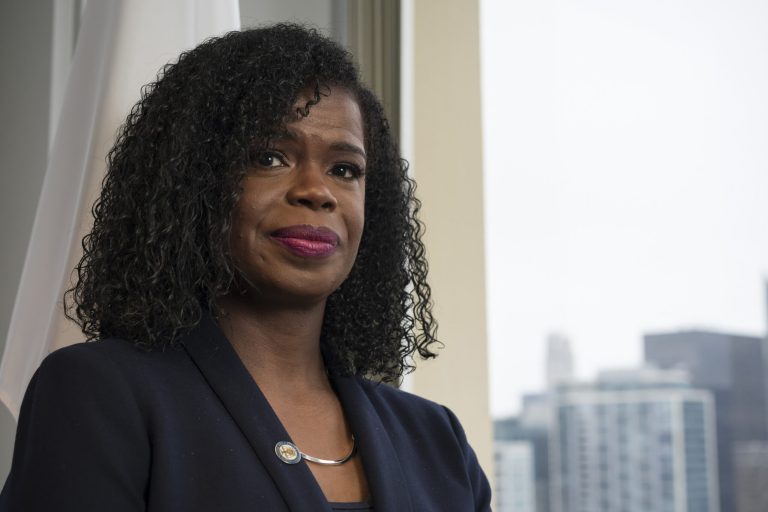 Cook County State's Attorney Kim Foxx at her office on Dec. 7, 2020.  