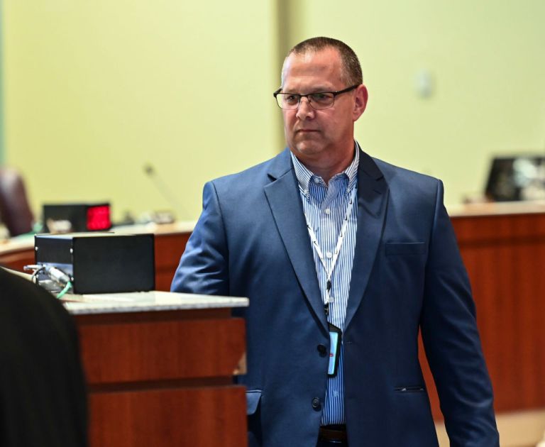 Scott Ziegler, who was the superintendent of Loudoun County Public Schools, is seen in this 2021 photo. Ziegler has been found guilty of illegally firing a teacher who testified to a special grand jury.