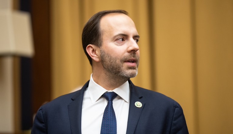 Rep. Lance Gooden, R-Texas, arrives for the House Judiciary Committee organizing meeting in the Rayburn House Office Building on Wednesday, February 1, 2023. 