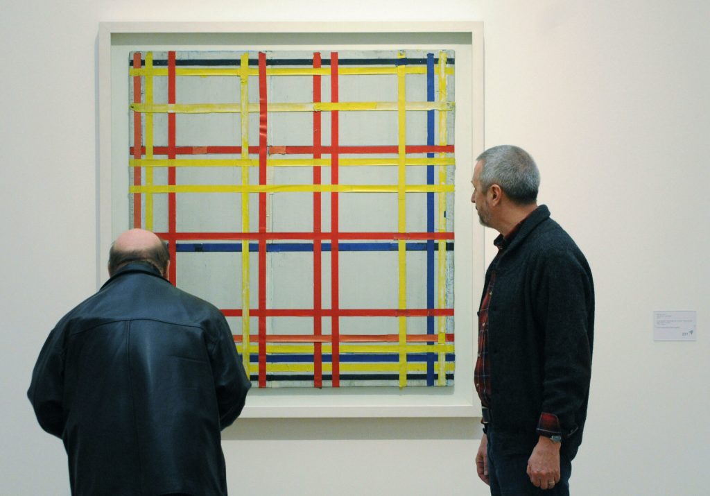 Mondrian painting hangs upside down for 75 years, curator says