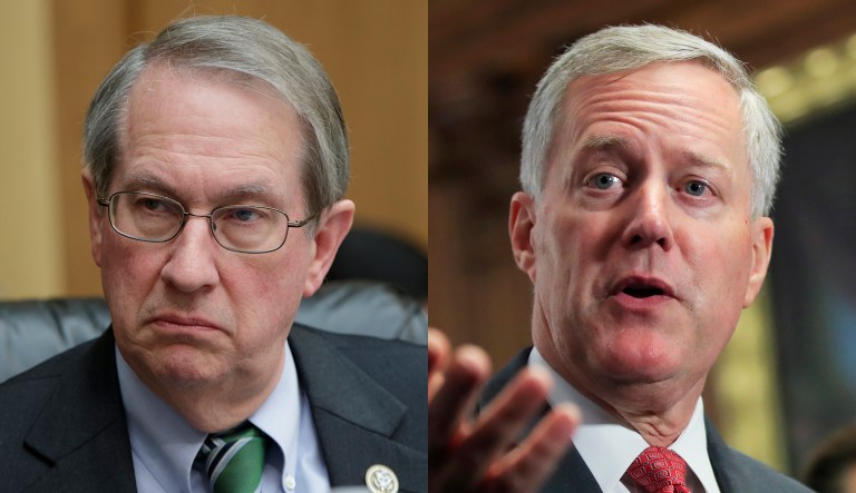 Reps. Bob Goodlatte, R-Va., and Mark Meadows, R-N.C., are pictured.