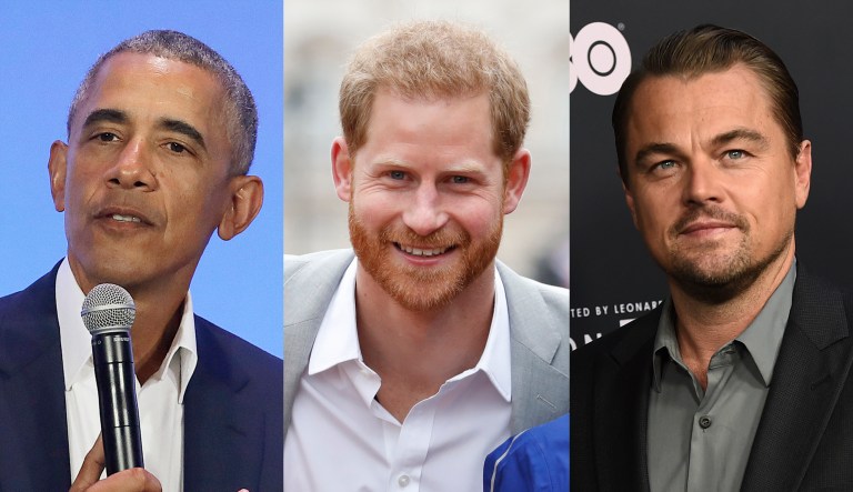 Barack Obama, Prince Harry, Leonardo DiCaprio.