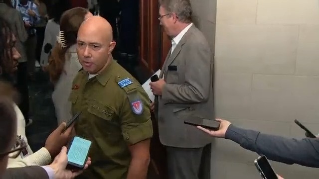 Rep. Brian Mast dons Israeli Army uniform to protest Rashida Talib’s Palestinian flag