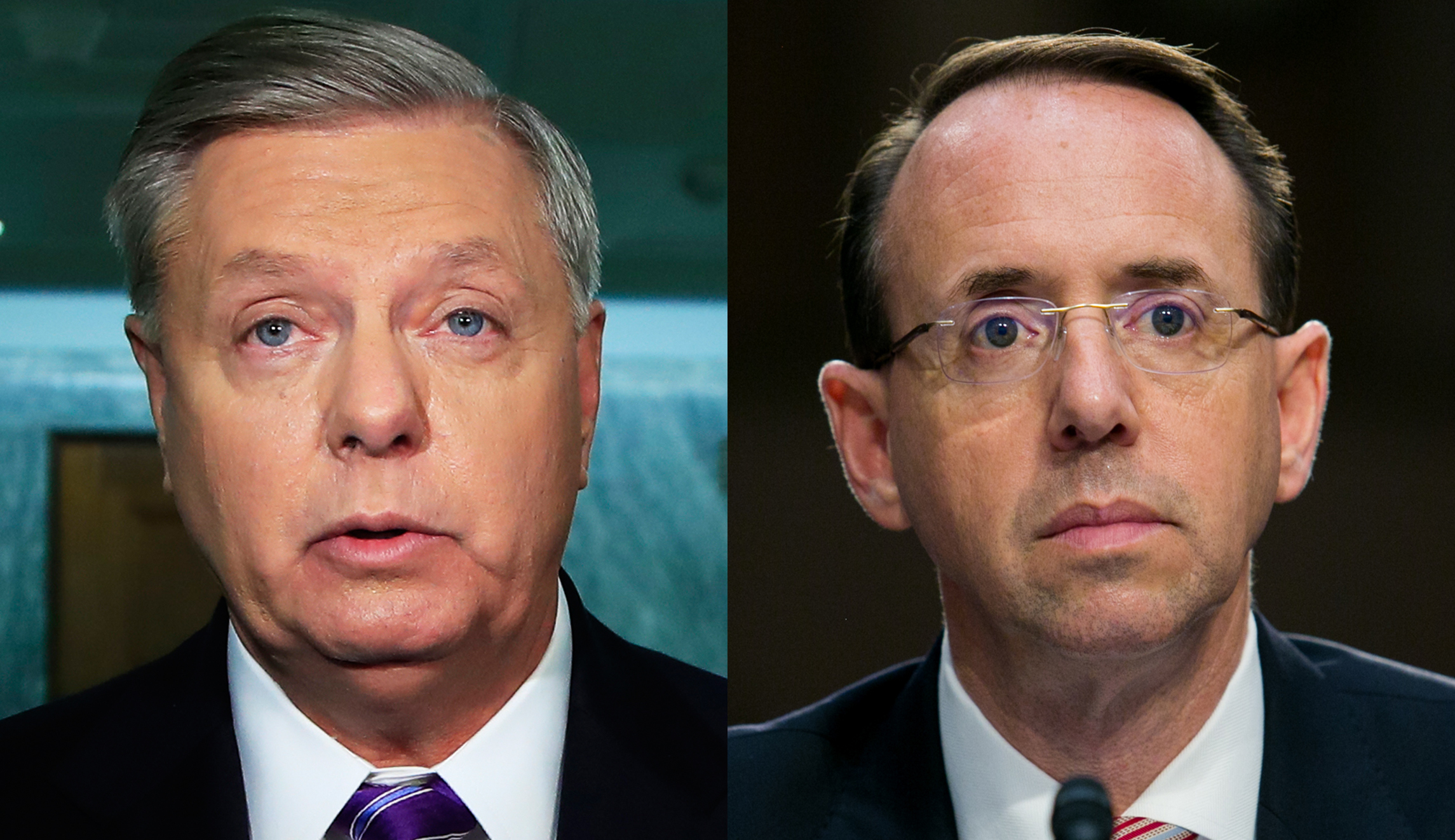 Lindsey Graham asks Rod Rosenstein if he should recuse himself from overseeing Robert Mueller