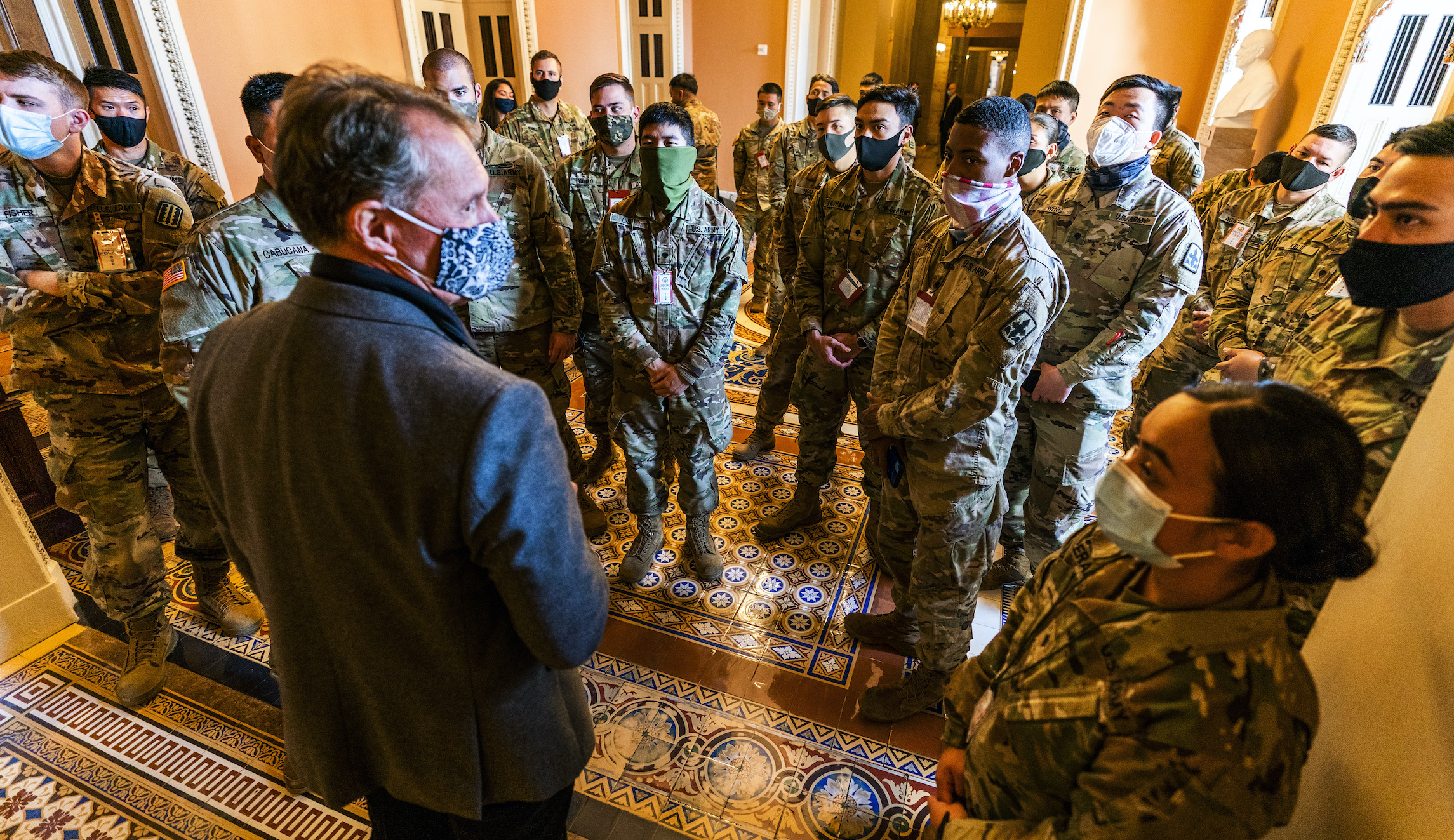 Some Guard troops still in parking garages and were there before Thursday’s ‘breakdown in communication’