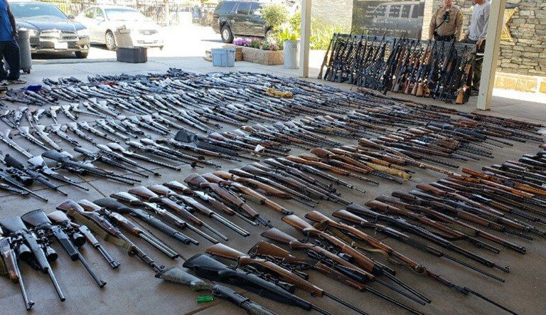 More than 500 firearms seized from convicted felon’s California home