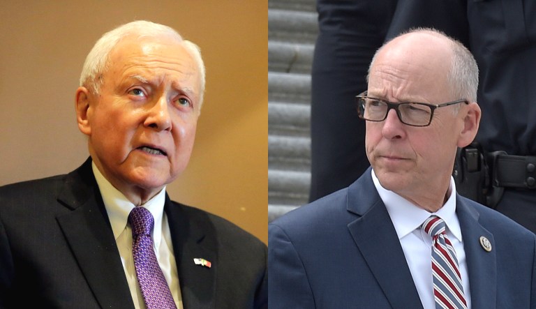 Sen. Orrin Hatch is pictured on the left; Rep. Greg Walden is pictured on the right.