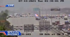 Cuba protests shut down highway in Miami