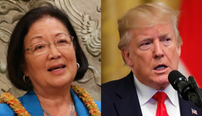 Mazie Hirono, Donald Trump.
