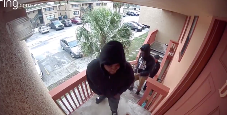 VIDEO: Homeowner grabs gun and shoots at intruders allegedly trying to rob him