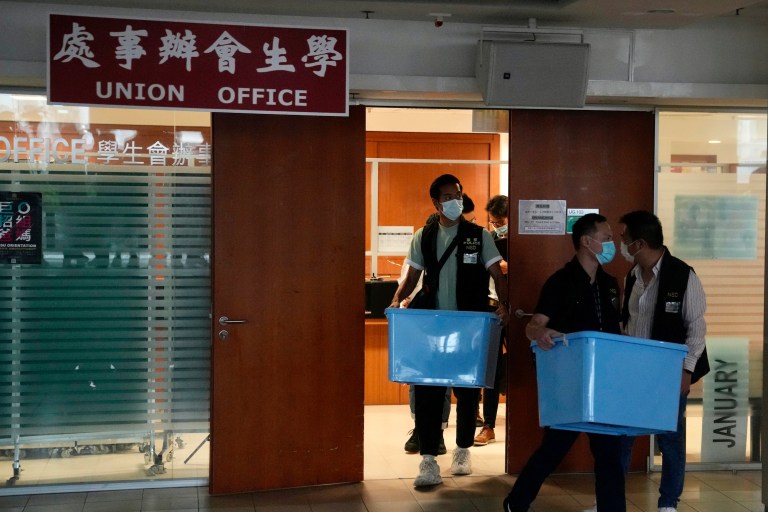 China threatens ‘death knell’ for Hong Kong dissidents as US sanctions officials