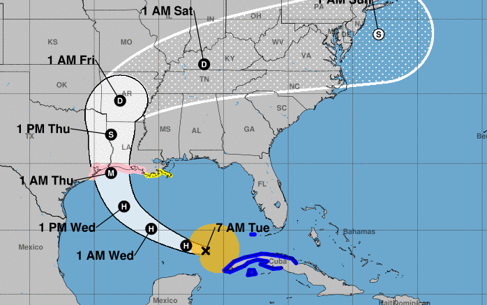 Laura forecast to hit Gulf Coast as ‘major’ Category 3 hurricane