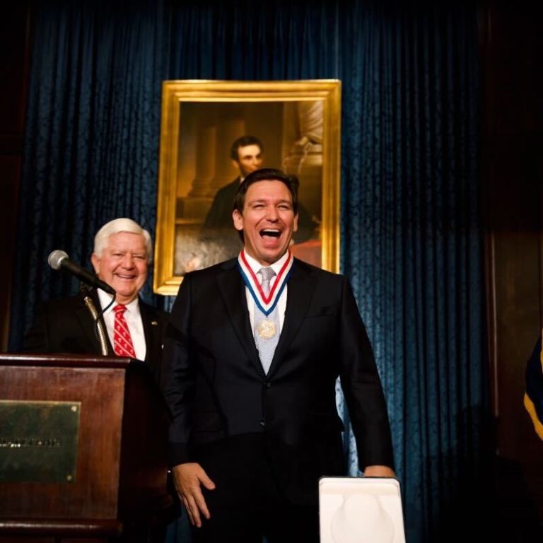 Gov. Ron DeSantis receives Union League of Philadelphia's Medal of Honor