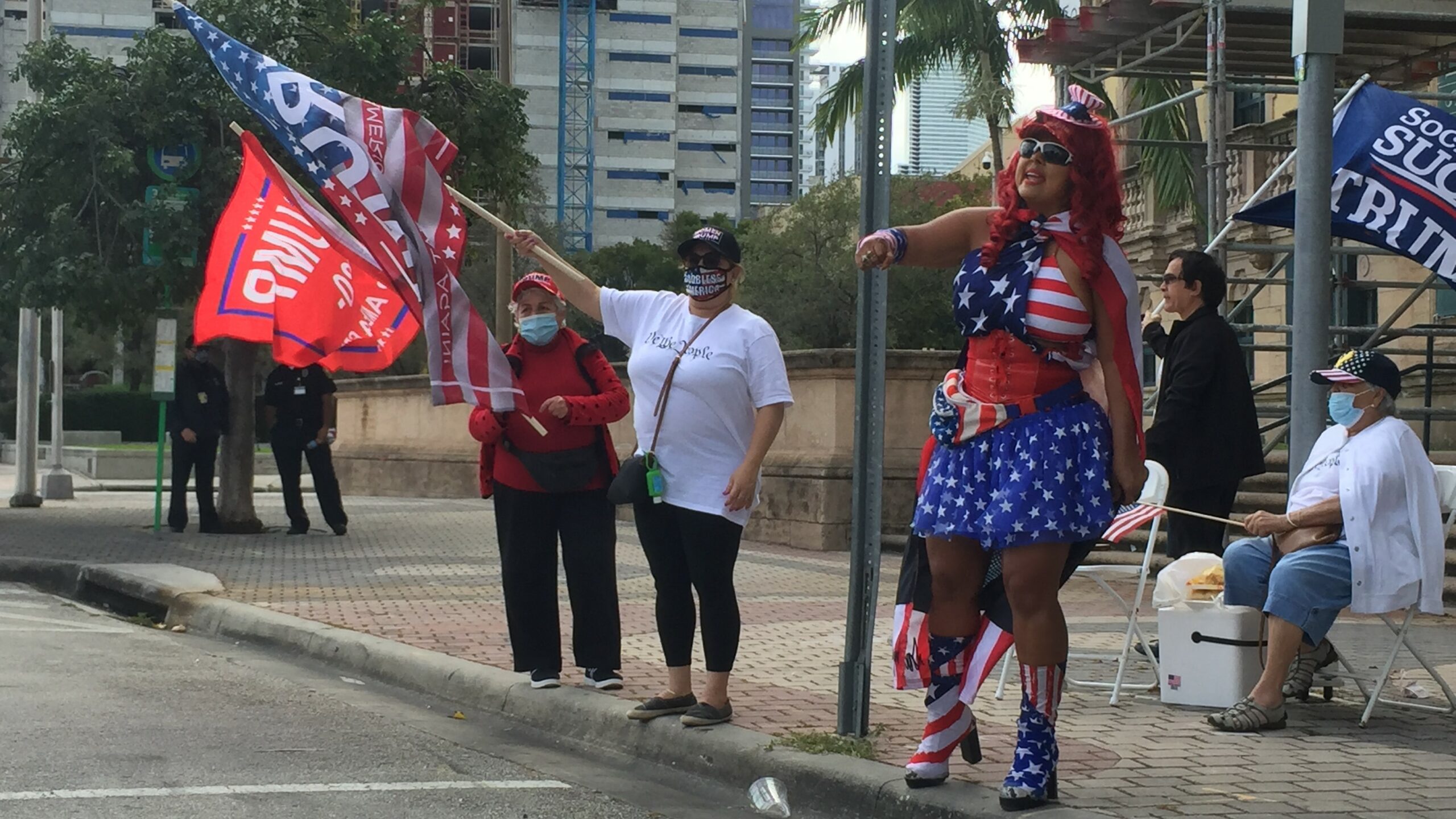 Miami Trump supporters fear communism and call president their ‘titan’