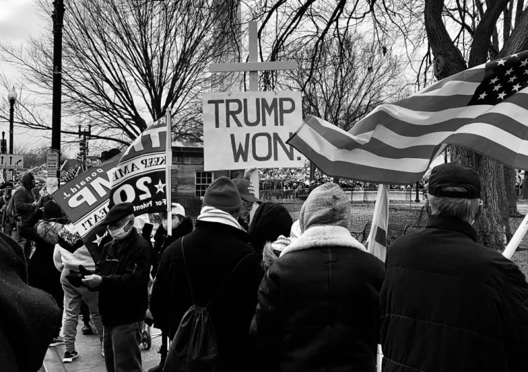 Pro-Trump protesters demonstrate on Jan. 6, 2021, in Washington