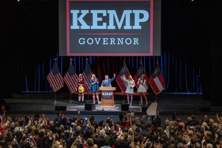 Brian Kemp had to beat Donald Trump and Stacey Abrams