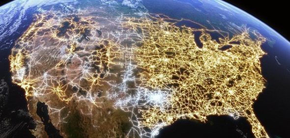 This image of the U.S. electric grid is in the latest report from the government's Electromagnetic Defense Task Force.