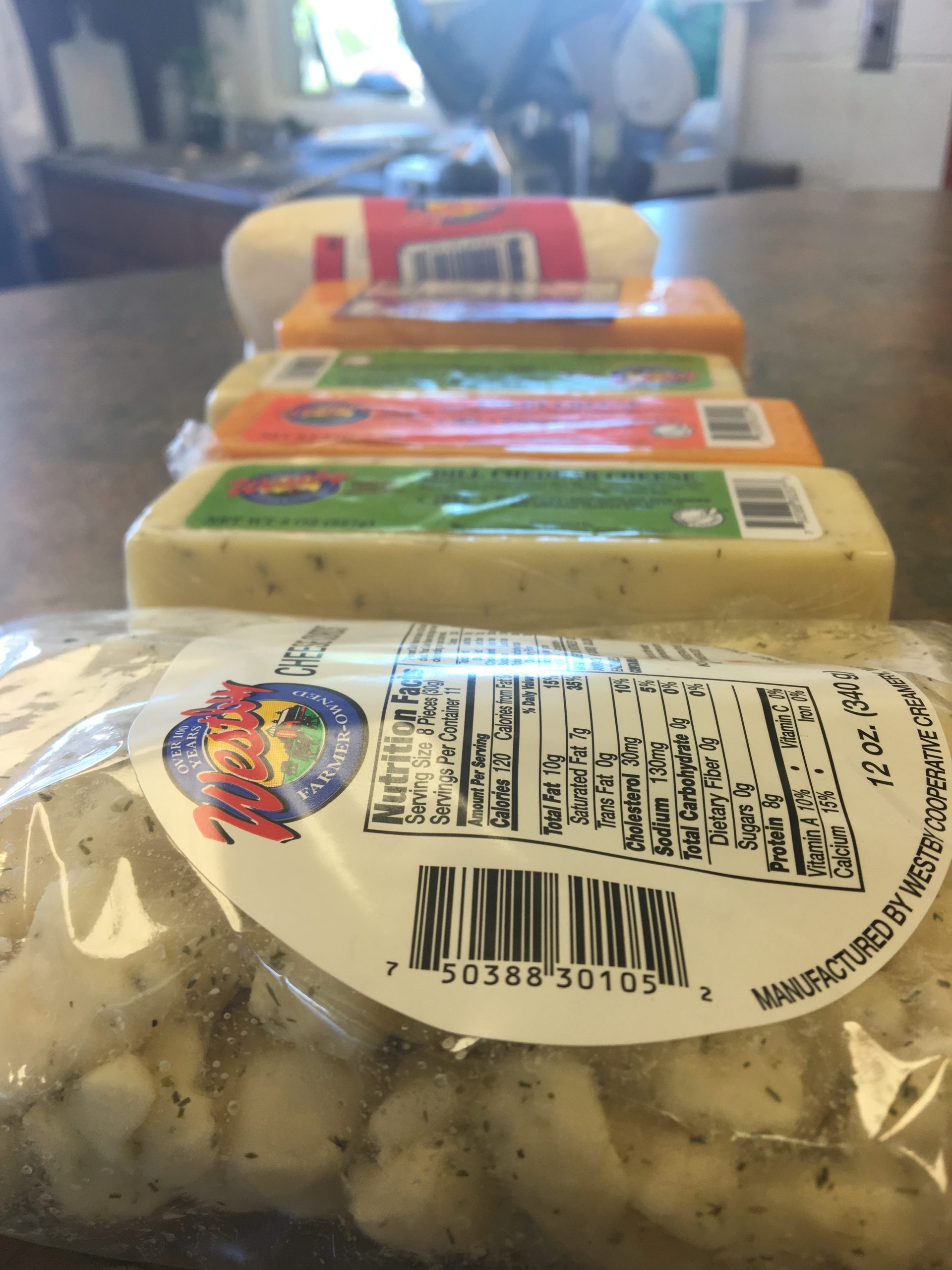 Dairy products are pictured in Westby, Wisconsin. Westby is in Vernon County, one of the 23 Wisconsin counties that voted for Barack Obama in 2012 and Donald Trump in 2016.
