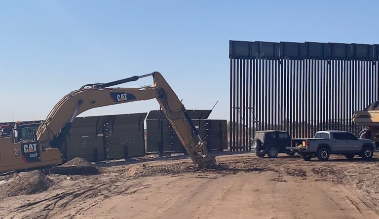 In western Arizona, over a hundred miles of new border wall is getting results