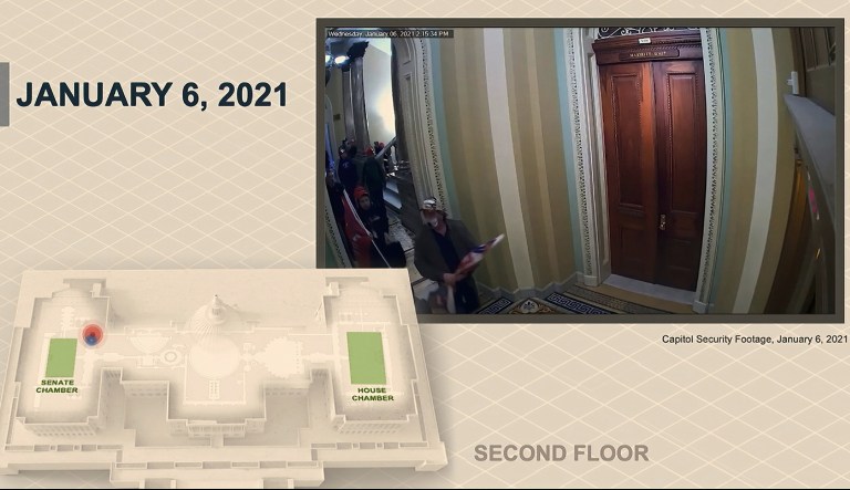 Democrats begin arguments and reveal security footage: Impeachment Day Two highlights