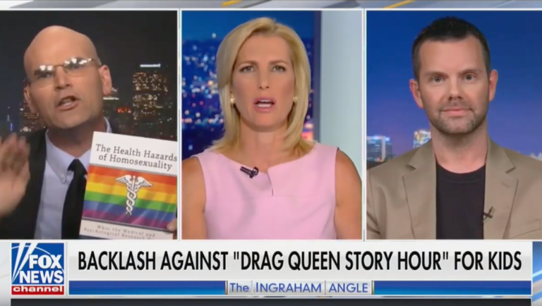 Ingraham cuts off anti-gay guest after he promotes The Health Hazards of Homosexuality