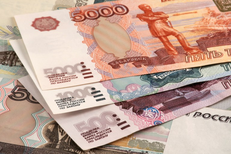 Russian ruble hits one-month high against US dollar