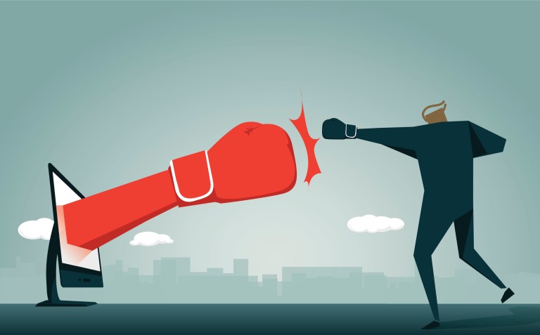 A desperate press go down swinging