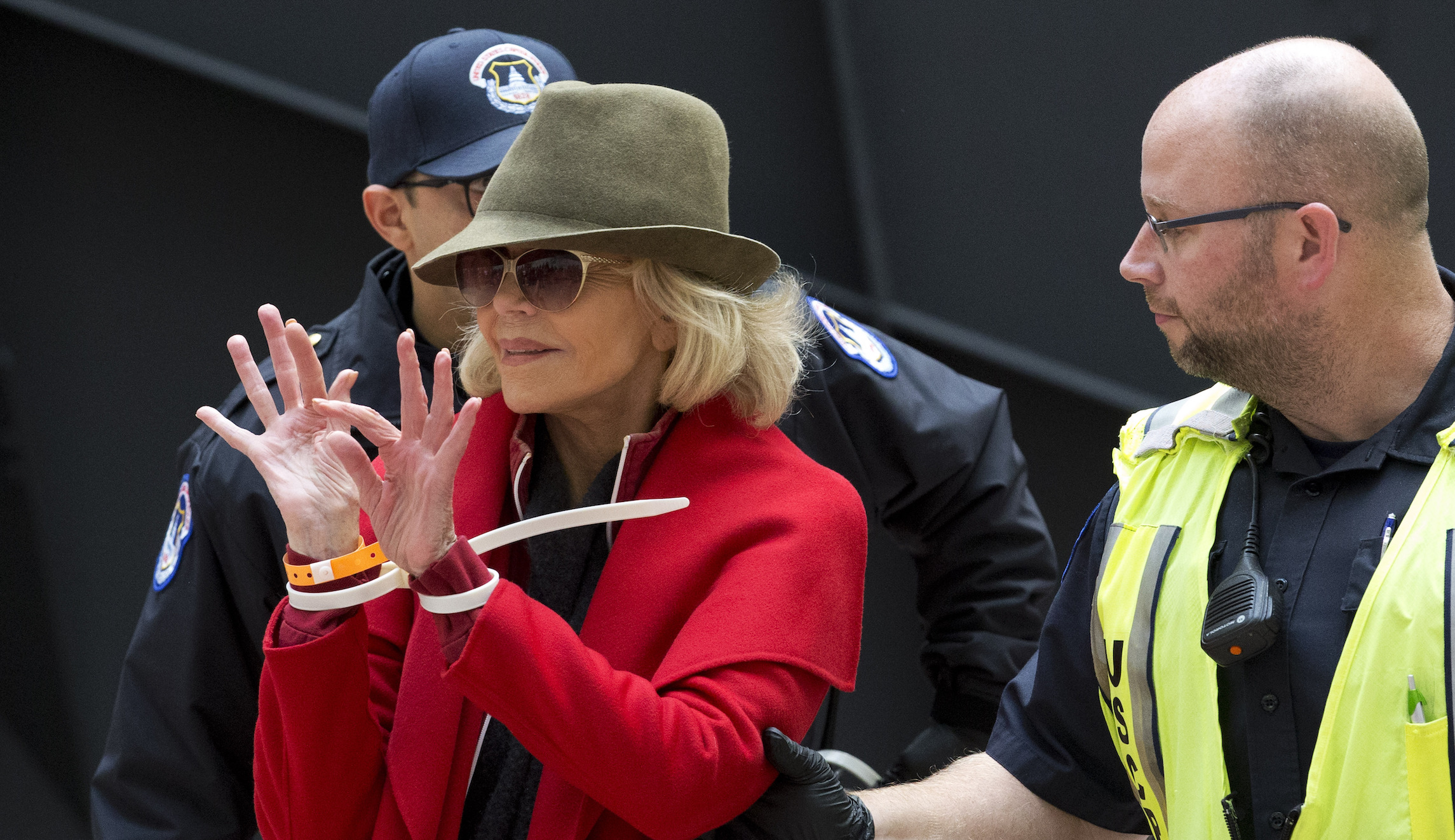 Jane Fonda to spend night in jail after fourth arrest at weekly climate change protest